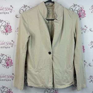 Hartford cardigan jacket blazer tan cream white collared Women's Beige Blazer